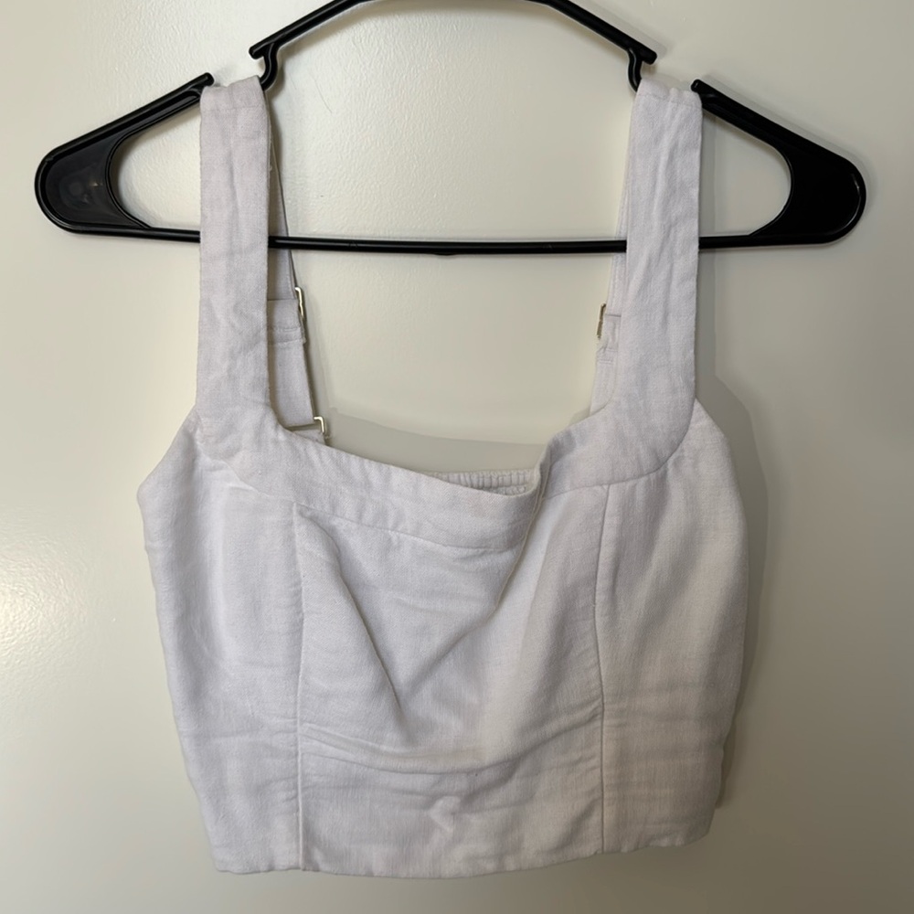 A&F - LINNED CROPPED TANK - XS